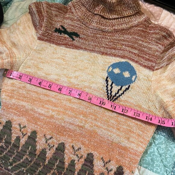 Vintage Mother Nature Joseph Ribkoff Mod Bodycon Knit Dress Womens 70s Boho - Picture 9 of 13